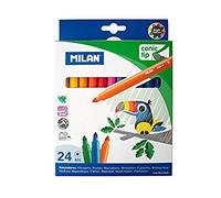 MILAN Rotuladores 612324 – Caja 24 unidades, punta cónica Ø5 mm, base agua