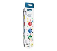 MILAN 64106 Caja con 6 Tarros Pintura para Dedos, colores surtidos, 25 ml