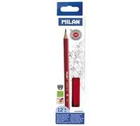Milan 80001 - Caja con 12 lápices de grafito hexagonal