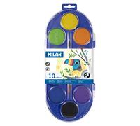 Milan 80009 - Acuarelas con 10 Pastillas y 1 Pincel