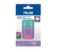 Milán Afilaborra Compact Sunset Goma de Borrar y Sacapuntas Doble Lila-Rosa