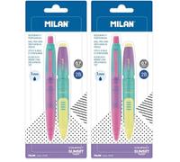 MILAN Blíster 1 bolígrafo + 1 portaminas COMPACT Sunset (Paquete de 2)