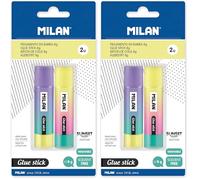 MILAN Blíster 2 barras de pegamento 8 g Sunset, Varios (Paquete de 2)