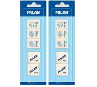 MILAN® Blíster 2 gomas 430 (miga de pan) + 3 gomas 445 (miga de pan), [modelo surtido] (Paquete de 2)