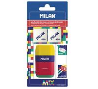 MILAN Blister afilaborra Compact Mix + 2 gomas de recambio