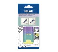 MILAN Blíster afilaborra COMPACT Sunset turquesa + 2 gomas de recambio, BYM10454