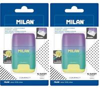 MILAN Blíster Afilaborra Compact Sunset Turquesa - Amarillo (Paquete de 2)
