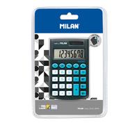 MILAN BLISTER CALCULADORA POCKET NEGRA 8 DIGITOS CON FUNDA BLISTER 2x12x18 Cms.