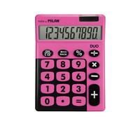 MILAN Blíster Calculadora Sobremesa 10 dígitos Duo, Rosa