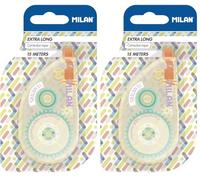 MILAN® Blíster cinta correctora extra-larga 5 mm x 15 m, serie New Look (Paquete de 2)