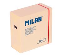 Milan Bloc Notas Adhesivas 400H 76x76 mm Amarillo Claro