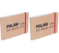 MILAN® Bloc papel de acuarela A5, 30 hojas de grano fino de 300 g/m², colección MILAN 1420 the Master Gum (Paquete de 2)