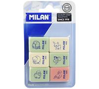 Milan BMM10049 - Pack de 6 Gomas de borrar