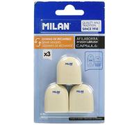 Milan BNM10258 - Pack de 3 Gomas de Recambio para afilaborra Capsule