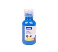 Milan botella de tempera - 125ml - tapon dosificador - secado rapido - mezclable - color cyan