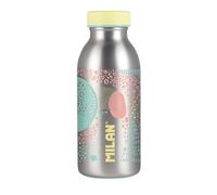 MILAN Botella isotérmica de acero inoxidable Serie Silver 354 ml Amarillo