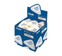 Milan box of 28 erasers 428 thick white triangular breadcrumbs