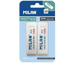 Milan BPM9208 - Pack de 2 gomas de borrar