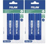 MILAN BWM10436 Blister 2 Barras Pegamento 21gr, multicolor, único (Paquete de 2)