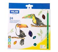 MILAN CAJA 24 LAPICES COLORES HEXAGONALES SIN COLECCION