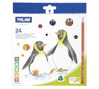 Milan pack de 24 lapices de colores - triangulares - colores surtidos
