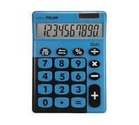 Milan® Caja calculadora sobremesa 10 dígitos Duo, Azul
