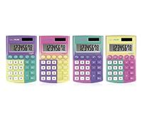 Milan Display Box 12 Calculators 8 Digit Sunset Pocket Plateado