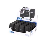 MILAN Sacapuntas Compact Shadow doble con goma, depósito y cuchilla - Caja 16 uds