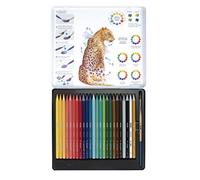 MILAN Caja metálica 24 lápices de colores 100% mina acuarelable
