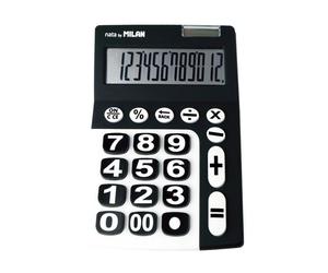 Milan calculadora de 12 digitos extra grande - tecla de rectificacion
