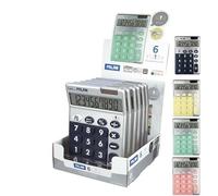 MILAN Calculadora de Sobremesa Silver 10 Dígitos Colores Surtidos