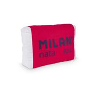 Milan cojin con forma de goma milan nata 624 - terciopelo mate - 47.5x31.5x11.5cm - color rojo