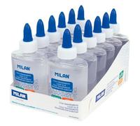 Milan cola sin disolventes botella 118gr caja expositora 12 transparente