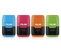 MILAN Sacapuntas manual 4706116 — Colores azul, verde, naranja, rosa