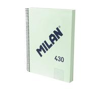 MILAN Bloc A4 Modelo 430 Since 1918 Tapa dura 120 hojas Cuadriculado 5x5 mm 95 g/m² Set de 3