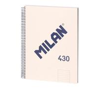 MILAN Cuaderno A4 Serie 1918 – Tapa dura, pautado a líneas, 80 hojas, beige