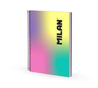 MILAN CUADERNO A4 ESPIRAL T/P HORIZONTAL 120H DE 95GR SUNSET SUNSET 29x24x2 Cms.