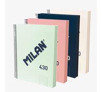 MILAN Cuaderno A4 Tapa Dura Cuadrícula 5x5 mm 120 Hojas 95 g/m² Modelo 430 Since1918