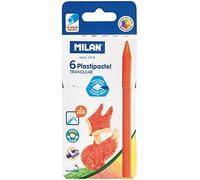 Milan estuche 6 ceras plastipastel triangulares c/surtidos