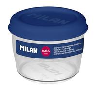 MILAN Fiambrera de tritán Nata 624 hermética redonda 0,5 L azul