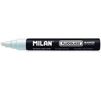Milan fluoglass rotulador borrable punta biselada blanco