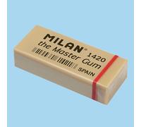 Milán Goma de borrar Master Gum, Miga de Pan, Blister 2 uds, 5,5 x 2,3 x 1,3 cm