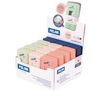 Milan Goma Miga De Pan 430 Con Funda Serie 1918 Blanca (Caja 30 Ud) - Goma de borrar de caucho sintético para lápiz