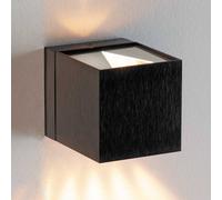 Milan Iluminación Aplique Dau con forma de cubo up-down, negro