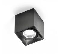 Milan Iluminación Milan Dau Spot plafón en forma cubo negro