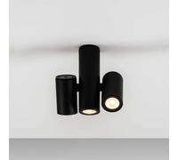 Milan Iluminación Milan Kronn foco de techo 3 luces negro