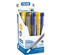 Milan Display Box 24 Jet Eraser Automatic Eraser Holders Transparente Niños