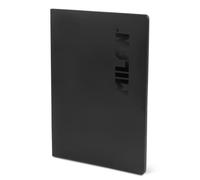 MILAN® Libreta A4 encolada, papel a líneas, 48 hojas de 95 gr/m², colección Shadow negro
