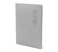MILAN® Libreta A4 encolada, papel cuadriculado, 48 hojas de 95 gr/m², colección Shadow gris