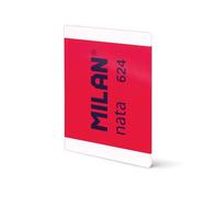 MILAN® Libreta A4 encolada, papel cuadriculado, 48 hojas MILAN nata®, rosa